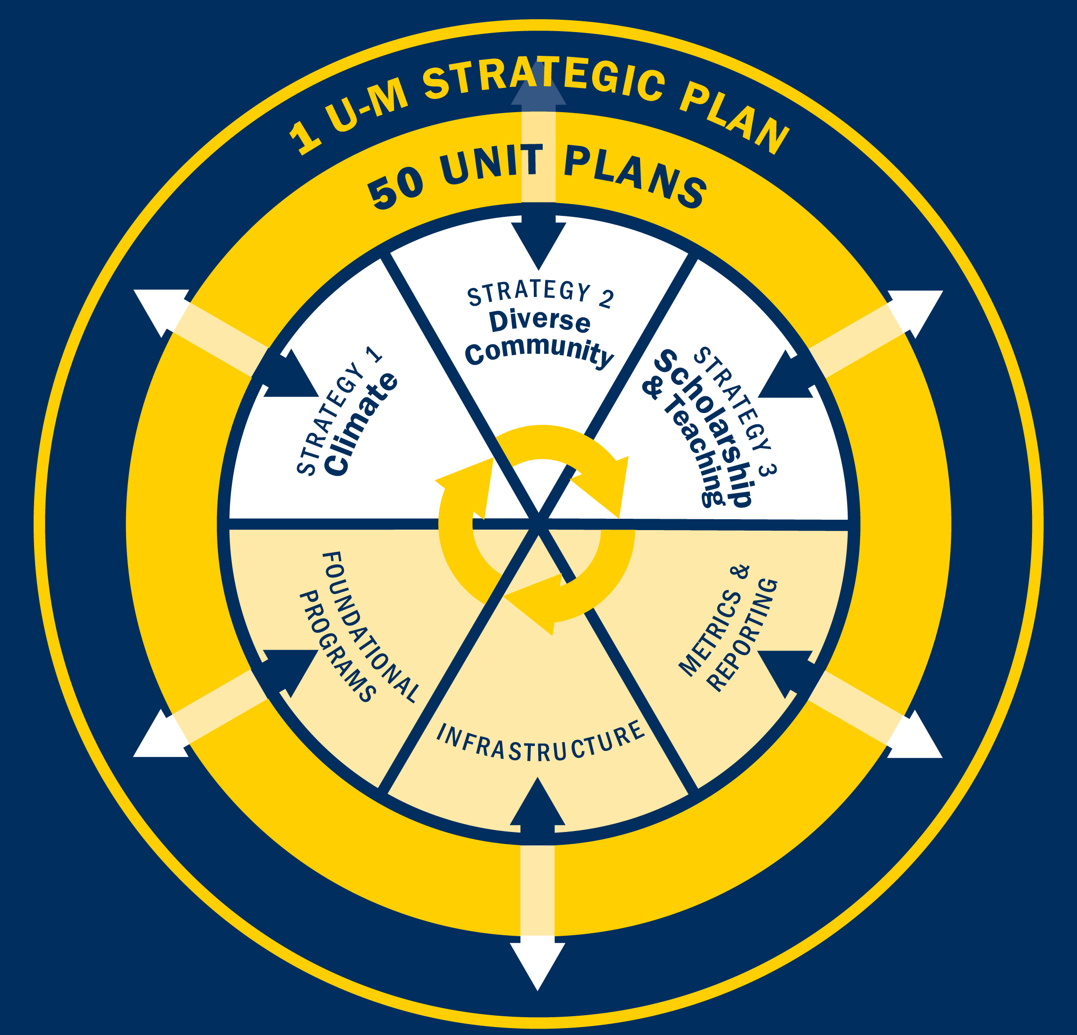 DEI Strategic plan wheel graphic