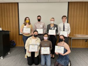 The first cohort of Student Employee Diversity Certificate graduates, March 2022.