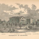 sketch of the early days of the University of Michigan.