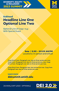 11x17 2023 DEI Summit poster template