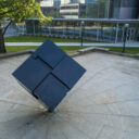 photo of the Cube on central campus.